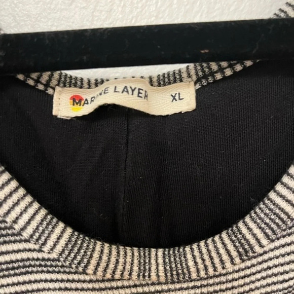 Marine Layer Striped Midi Dress sz XL - Picture 3 of 6